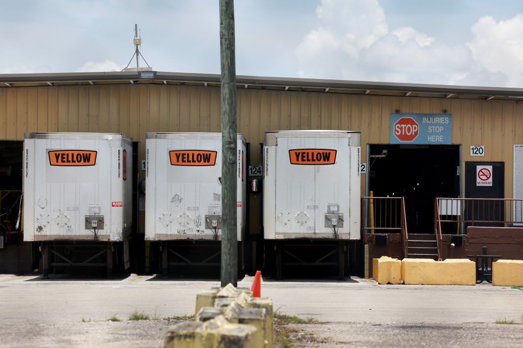 Yellow trucking terminal