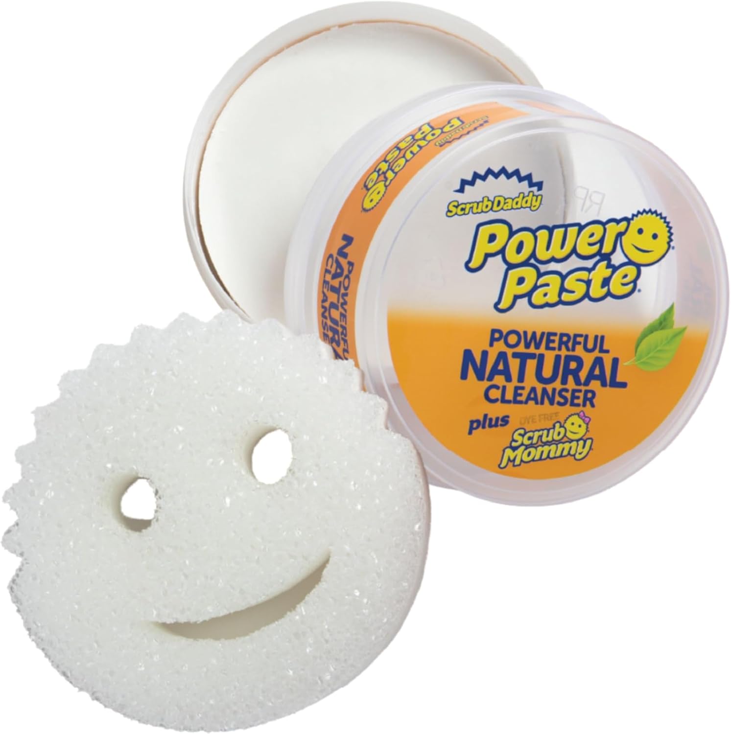 Scrub Daddy Power Paste Multi Purpose Cleaner - Oven Cleaner Heavy Duty Cleaning Products for Cooker, Air Fryer &amp;amp; Induction Hob, Sink Cleaner for Bath &amp;amp; Shower Screen, Kit With Scrub Mommy Sponge