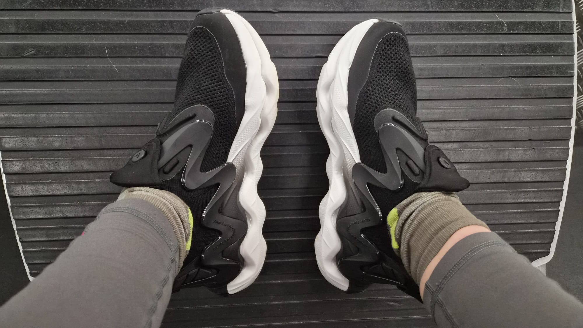 a pair of running shoes