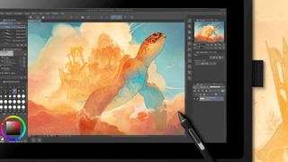 Clip Studio Paint, one of the best iPad Pro apps for Apple Pencil, on an iPad