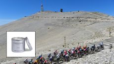 Image of Mount Ventoux with chamois cream insert