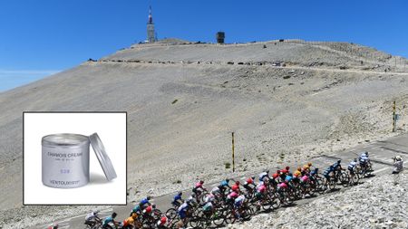 Image of Mount Ventoux with chamois cream insert