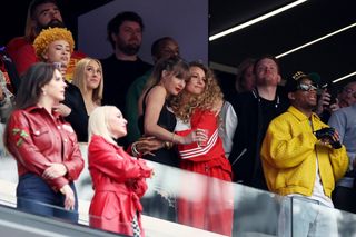 Taylor Swift and Blake Lively at the Super Bowl.