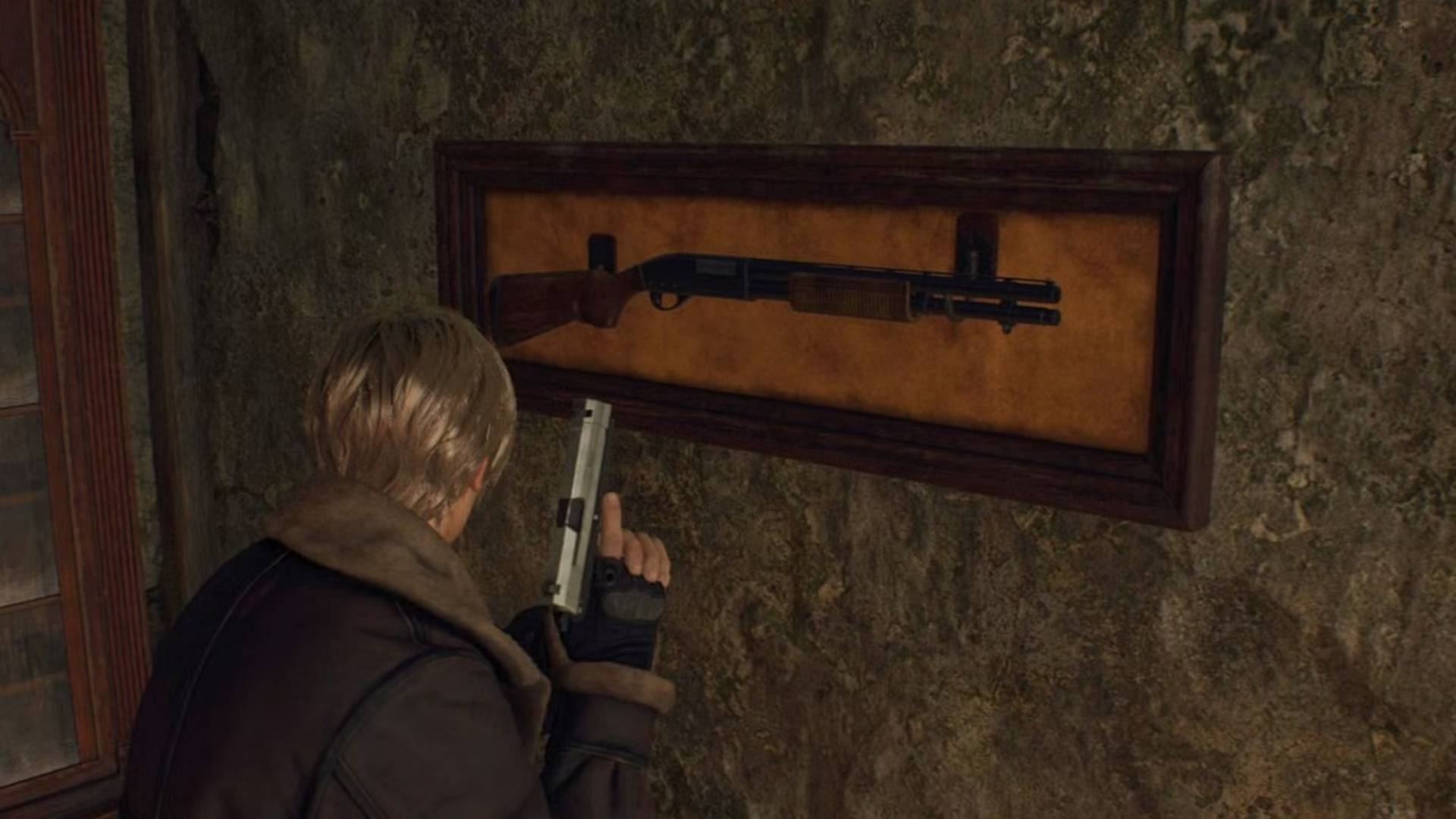 Shotgun-in-the wall trap from Resident Evil 4