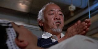 Pat Morita in The Karate Kid