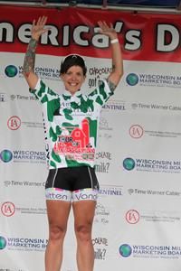 Cat 2 women's overall leader Starla Teddergreen