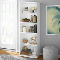 White 5-shelf bookcase, Walmart