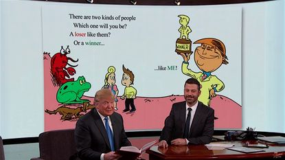 Donald Trump has a children's book, written by Jimmy Kimmel