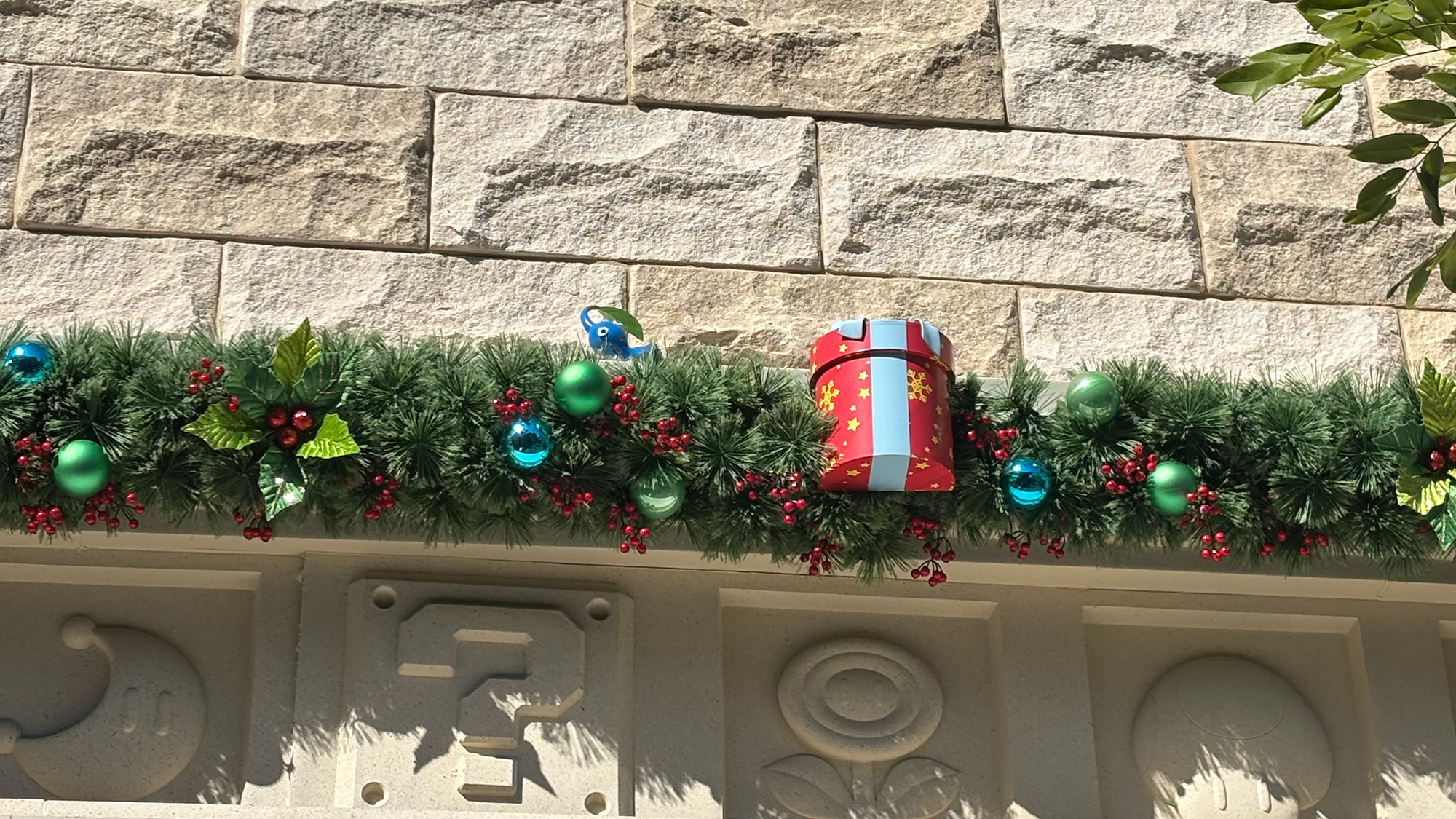 A look at the Pikmen in Epic Universe around the holidays at Universal Orlando.