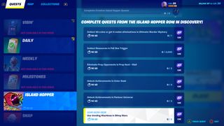 Fortnite Island Hopper game modes creative quests rewards