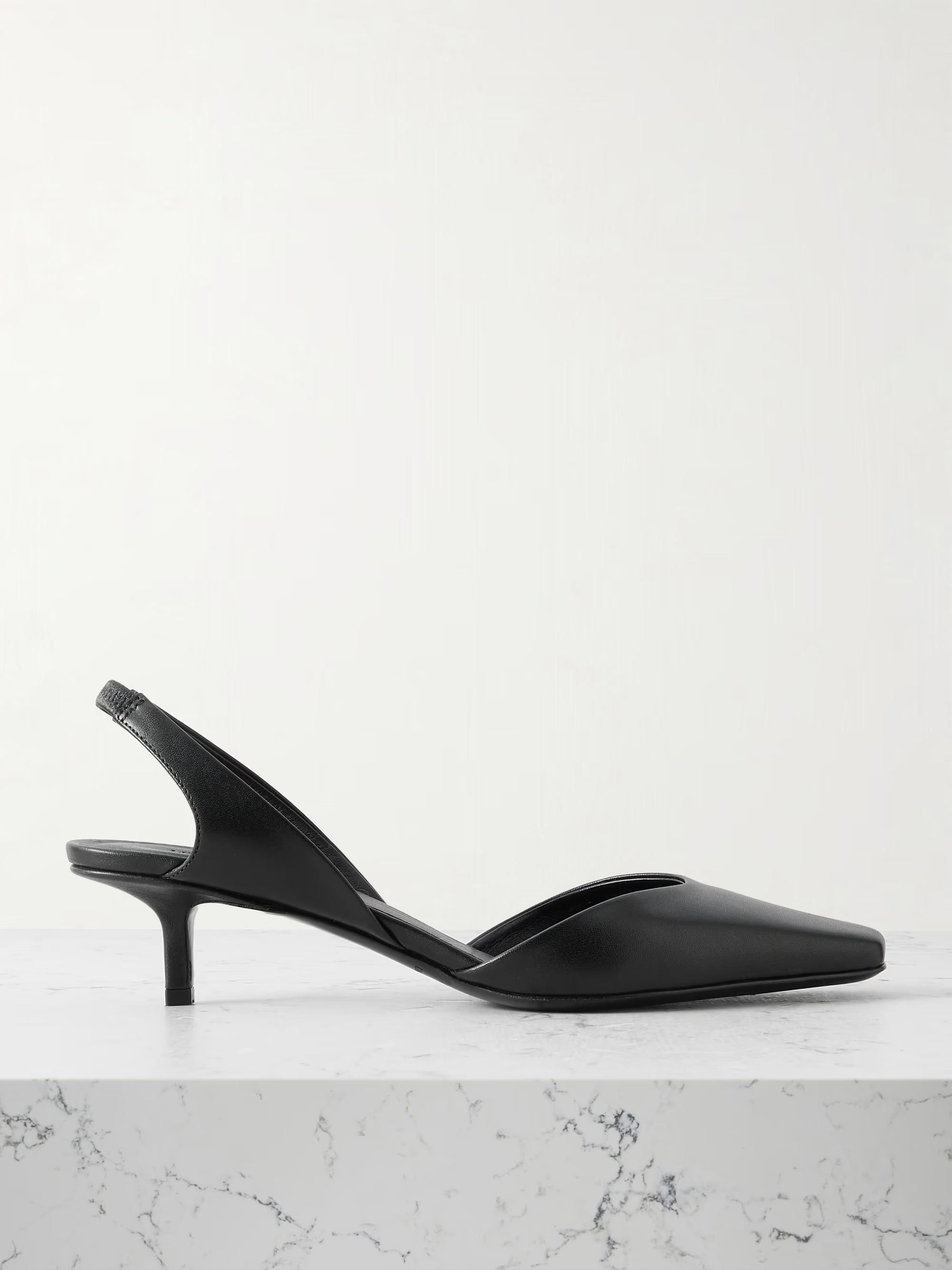 LOULOU DE SAISON, Akila leather slingback pumps