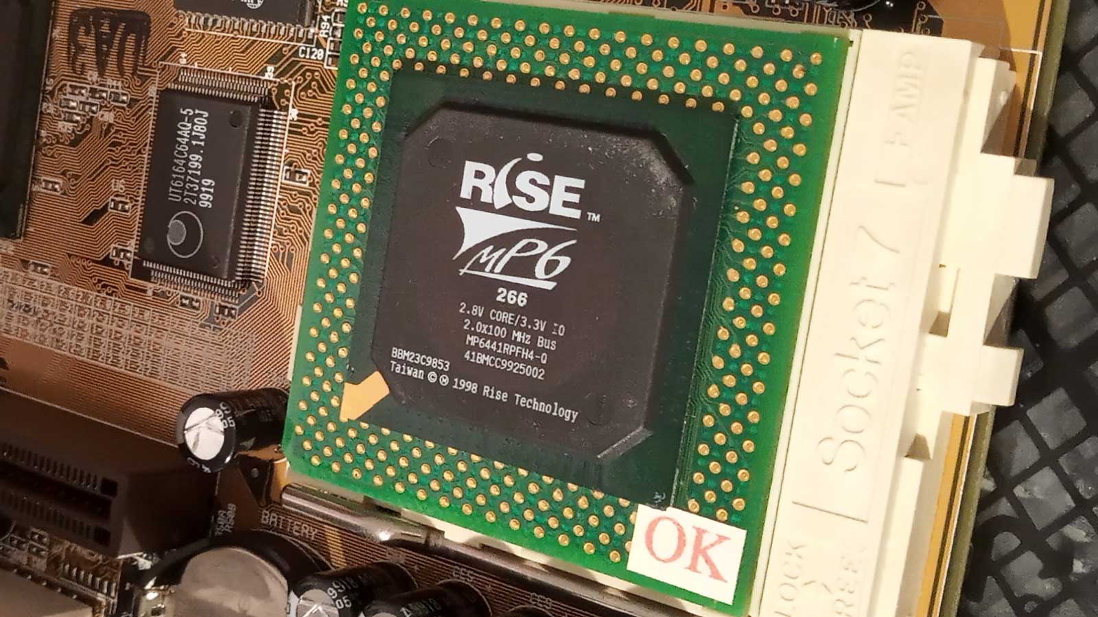 The Rise mP6 266 CPU