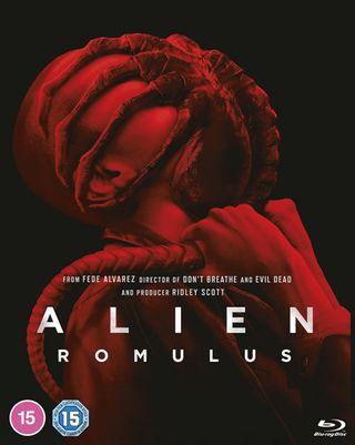 The Blu-ray cover for Alien: Romulus.