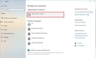 Windows 10 install printer