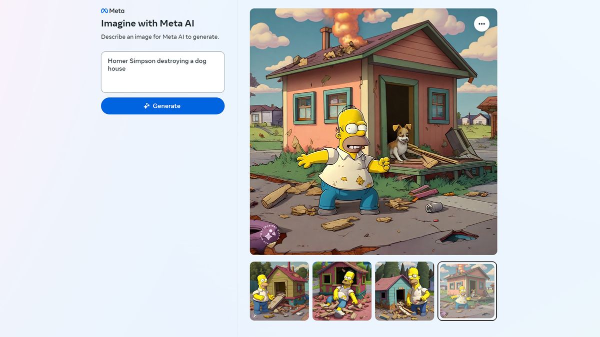 Homer according to Meta
