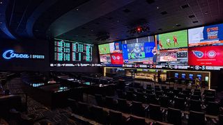 The Circa Kentucky Downs video wall.