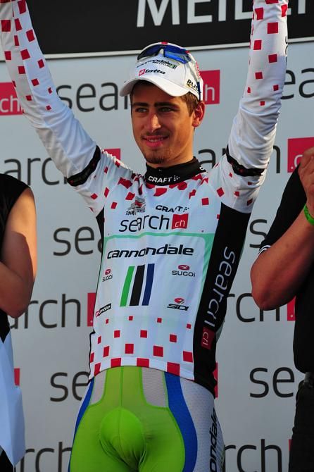 Peter Sagan on the podium