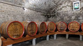Wine barrels represent the municipalities which form the cooperative