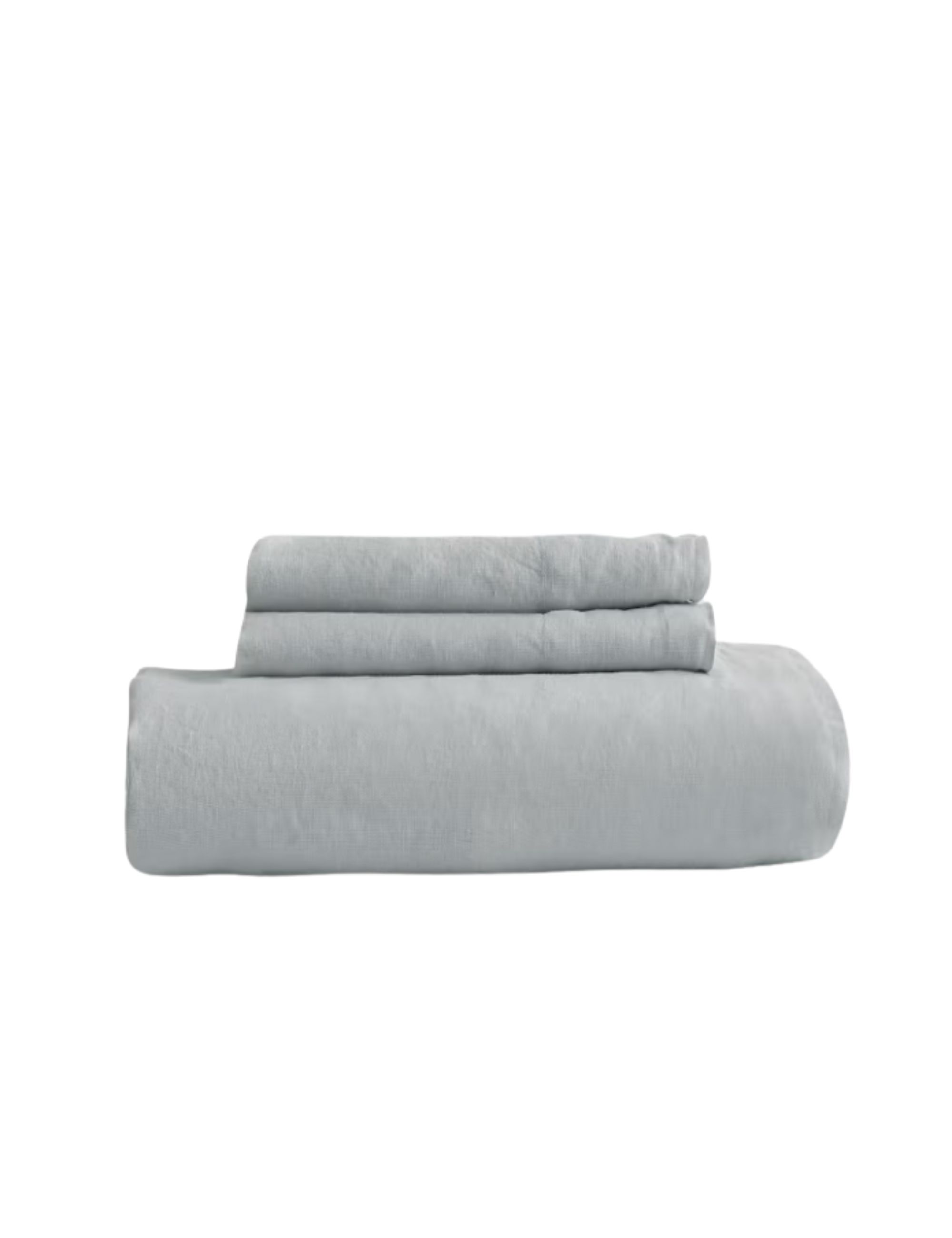 European Linen Fitted Sheet Set (Mist)