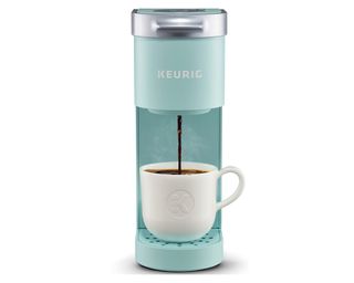 Keurig K-Mini coffee maker in oasis teal green