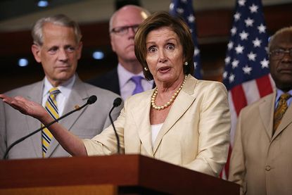 Watch Nancy Pelosi angrily chase Republican Tom Marino across the House floor