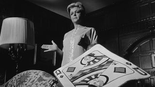 Angela Lansbury stands tall in an iconic image from The Manchurian Candidate