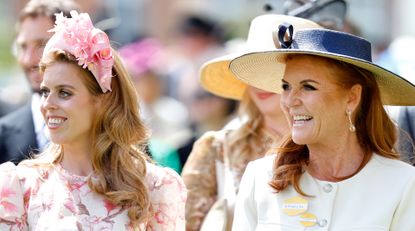 Princess Beatrice and Sarah Ferguson, Duchess of York attend day two of Royal Ascot 2024 at Ascot Racecourse on June 19, 2024 in Ascot, England.