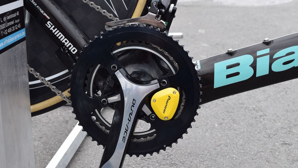 Primoz Roglic rode a custom 58T Shimano outer chainring