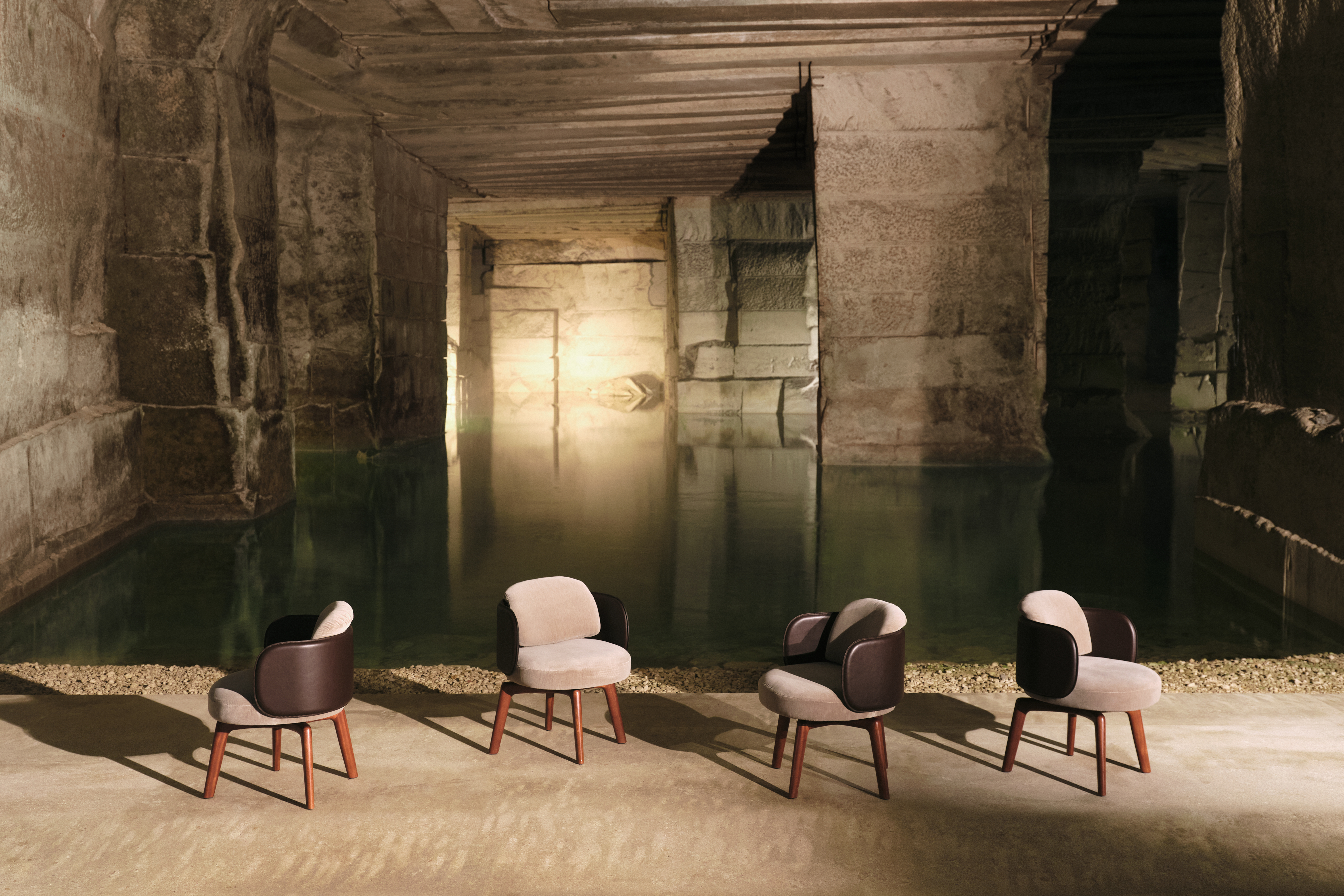 Exteta's 'Mochi Twist' family of chairs