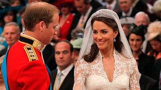 Prince William and Catherine Middleton exchange vows during their Royal Wedding