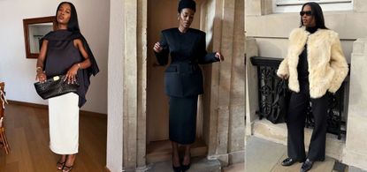 A montage of the creator Marilyn in several different outfits