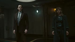 Tom Hiddleston as Loki and Sophia Di Martino as Sylvie in Loki season 2