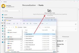 Windows 11 drag to install fonts