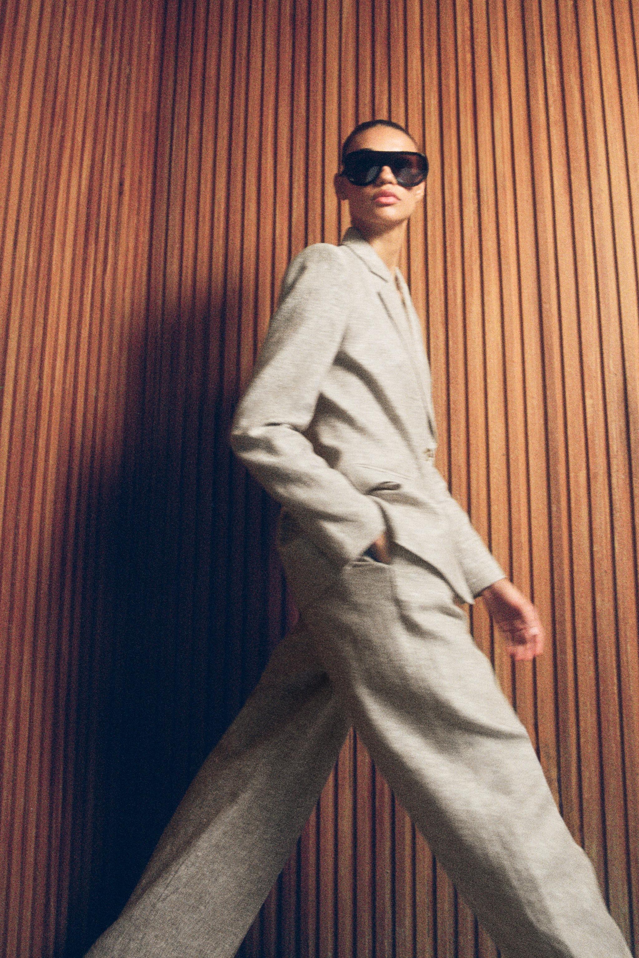 100% Linen Straight Trousers