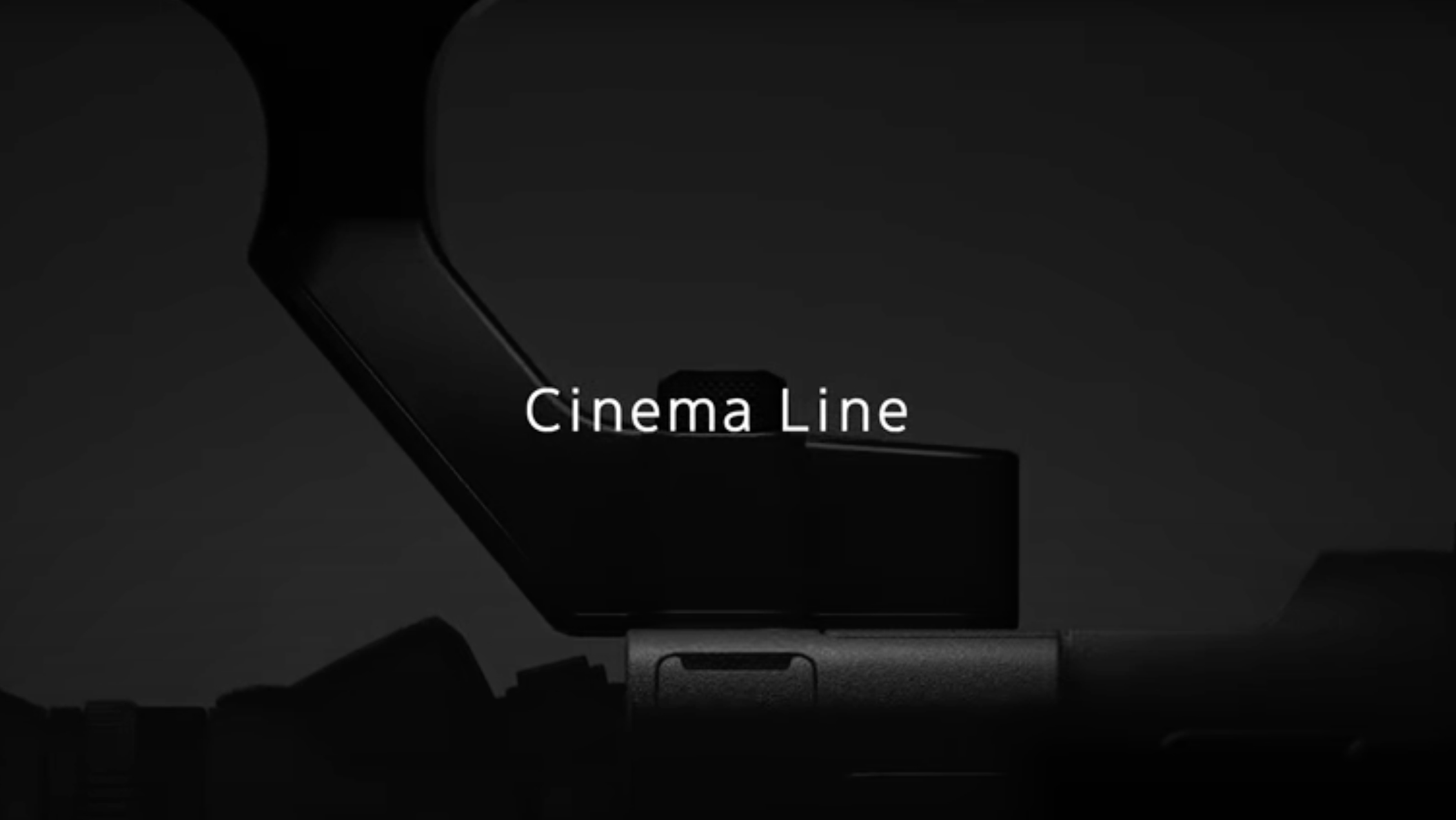 A close-up of an unannounced Sony cinema camera from a teaser