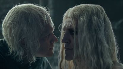 Tom Glynn-Carney as Aegon and Ewan Mitchell as Aemond in House of the Dragon season 3 episode 8