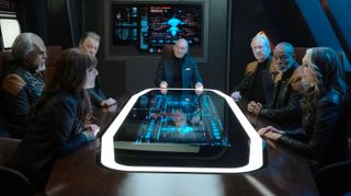 The 24th century version of "Space Cowboys" and now the gang's all here, we can begin closure properly