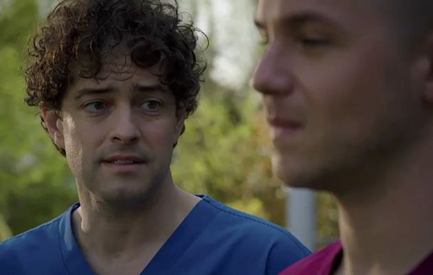 Lofty (Lee Mead) searches for answers with Dom