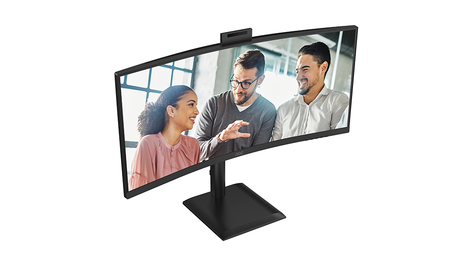 This 120Hz ultrawide 4K monitor has a built-in webcam, Ethernet, and Smart KVM