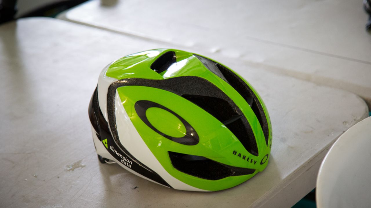 Dimension Data also had a few riders in the new Oakley ARO5
