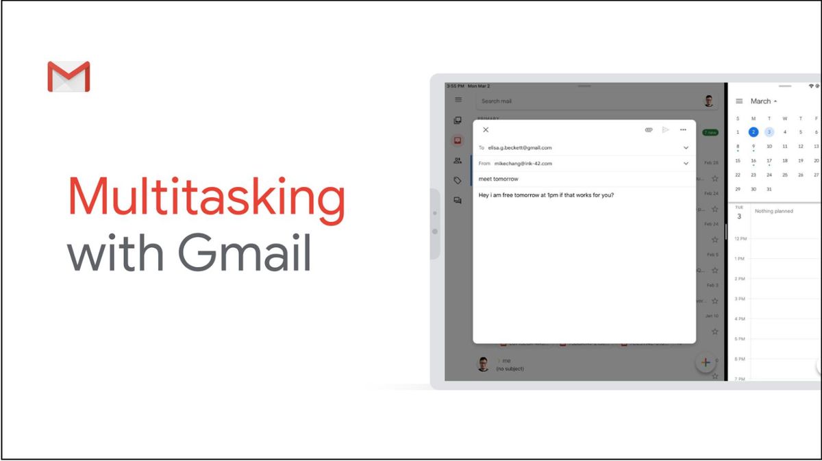 Gmail iPad Split View