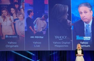 Yahoo CEO Marissa Mayer introduces the new online TV lineup at Lincoln Center