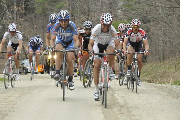 Francisco Mancebo (Competitive Cyclist) leads the final time up the Juniper Swamp climb