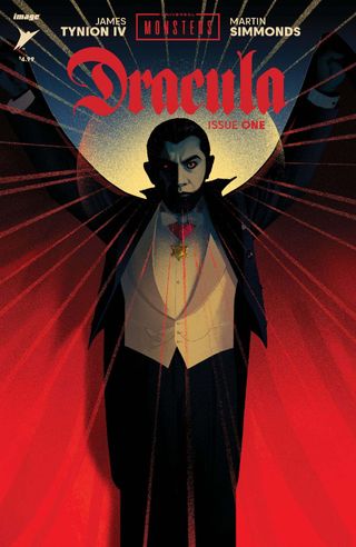 Joshua Middleton's alternative cover for Universal Monsters: Dracula #1.