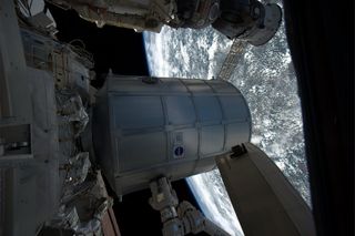 Permanent Multipurpose Module (PMM) Leonardo is installed on the International Space Station during Space shuttle Discovery's STS-133 mission, March 2011.