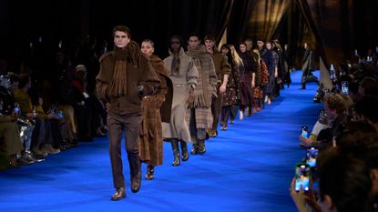 Burberry A/W 2025 runway show at London Fashion Week A/W 2025