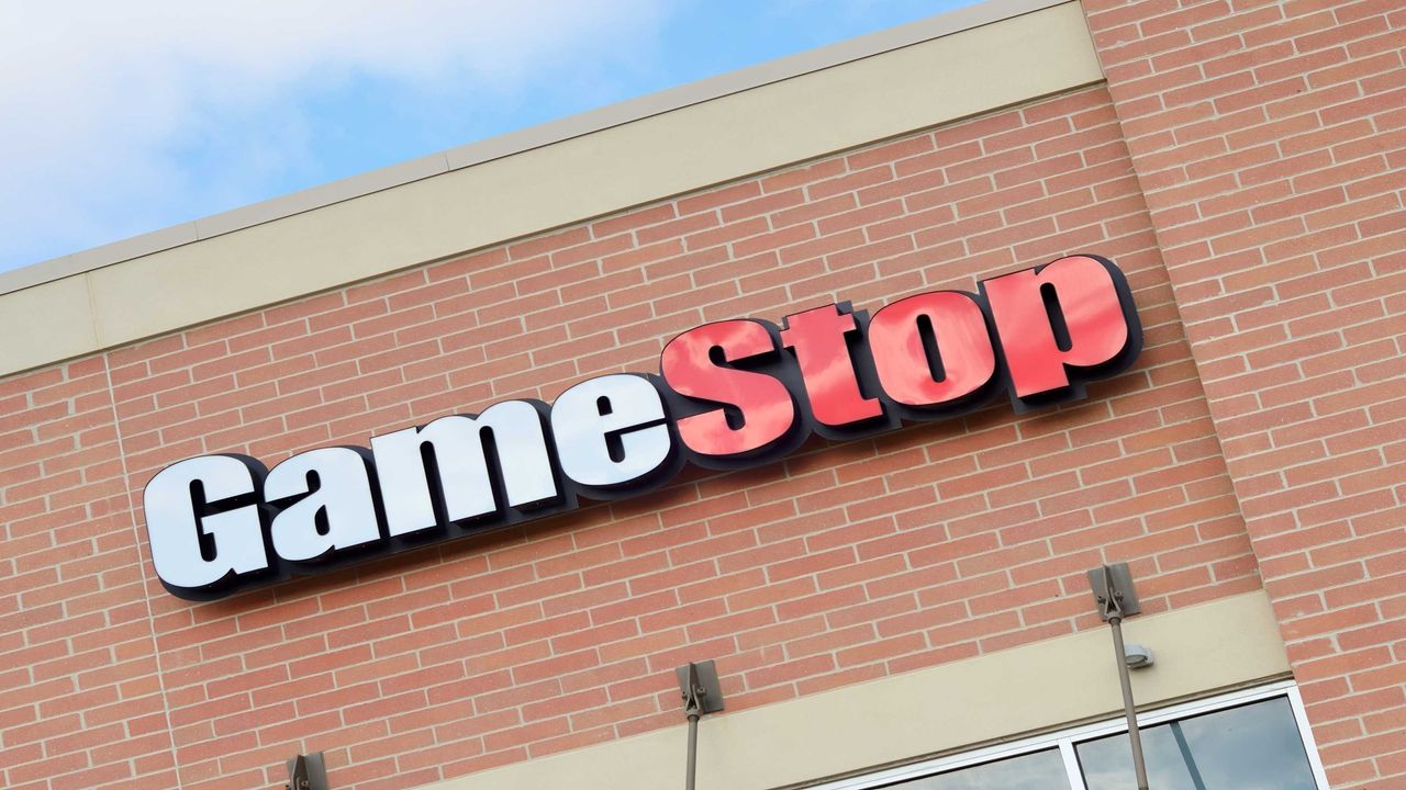 Signage on a GameStop store