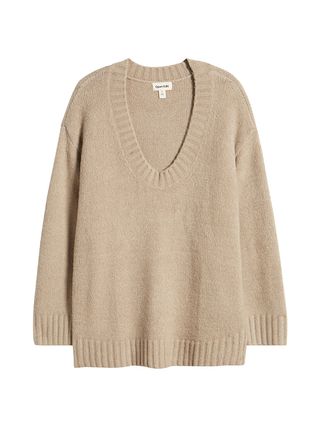 Open Edit, Oversize V-Neck Sweater