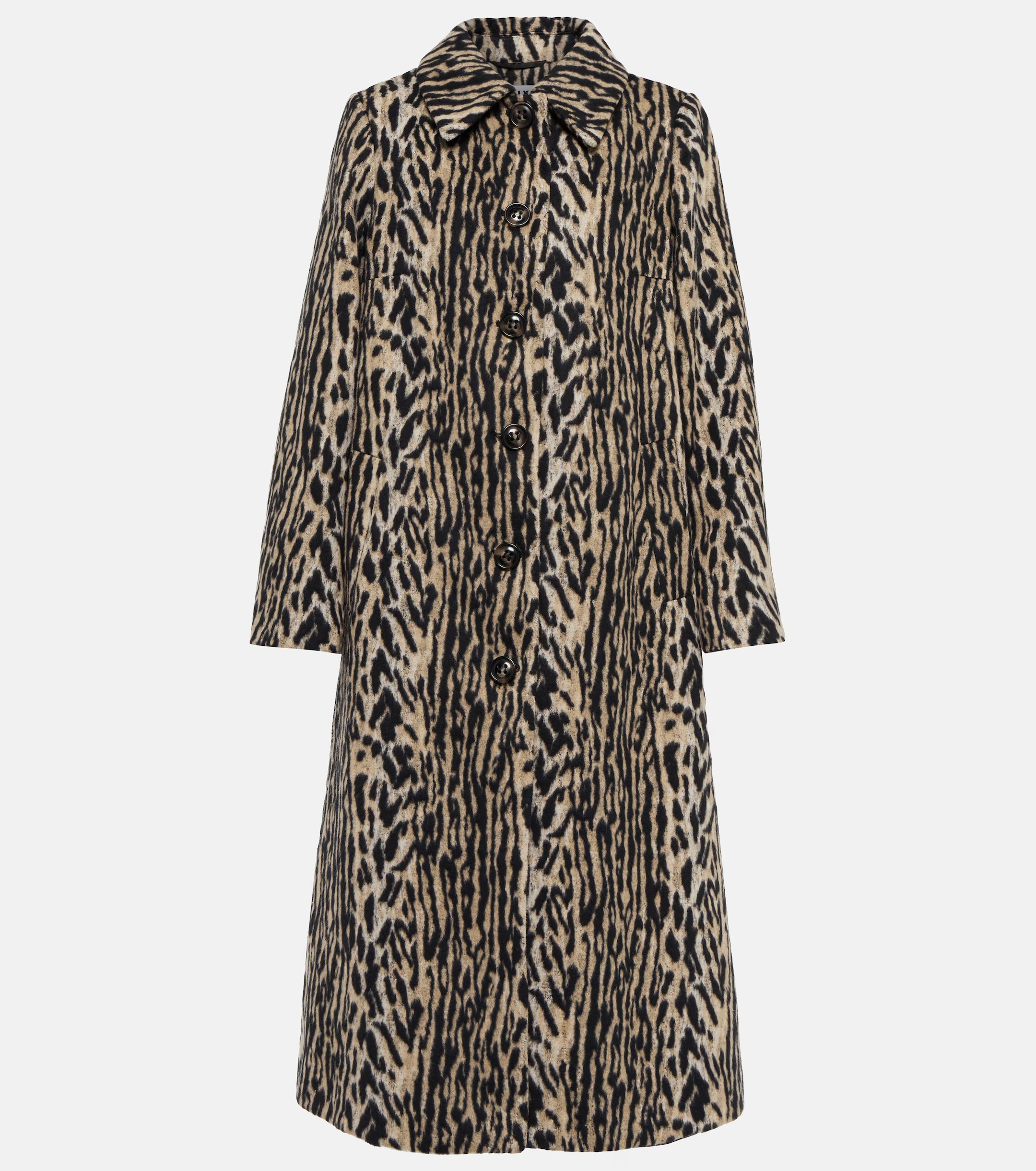 Rixo, Milly Leopard-Print Faux Fur Coat