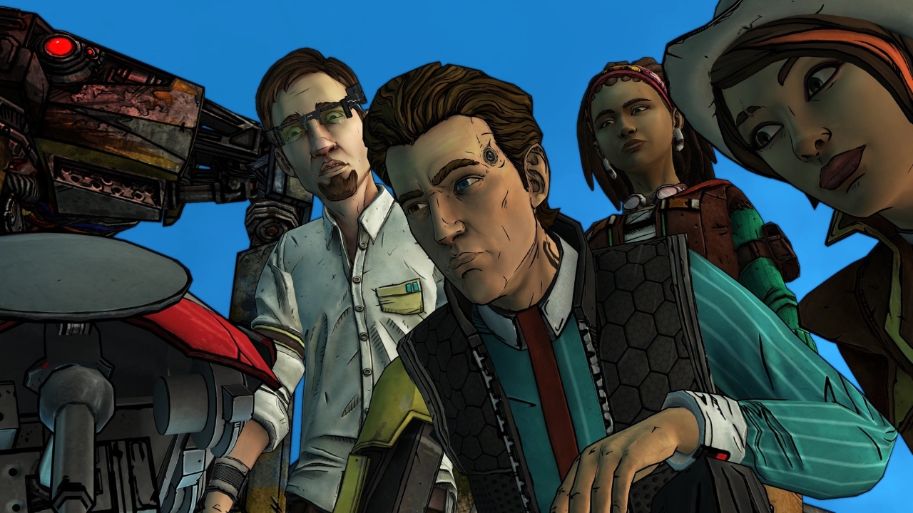Several characters from Tales from the Borderlands.